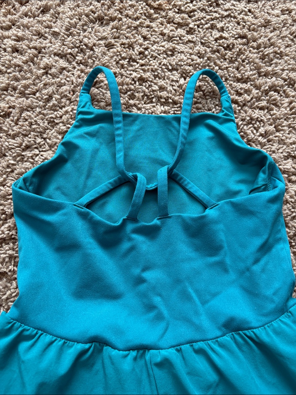 all in motion Teal Sleeveless Girls Romper - Picture 4 of 5